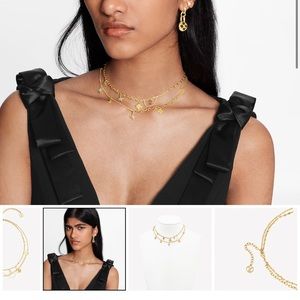 Gold-Tone Women's Necklace Set